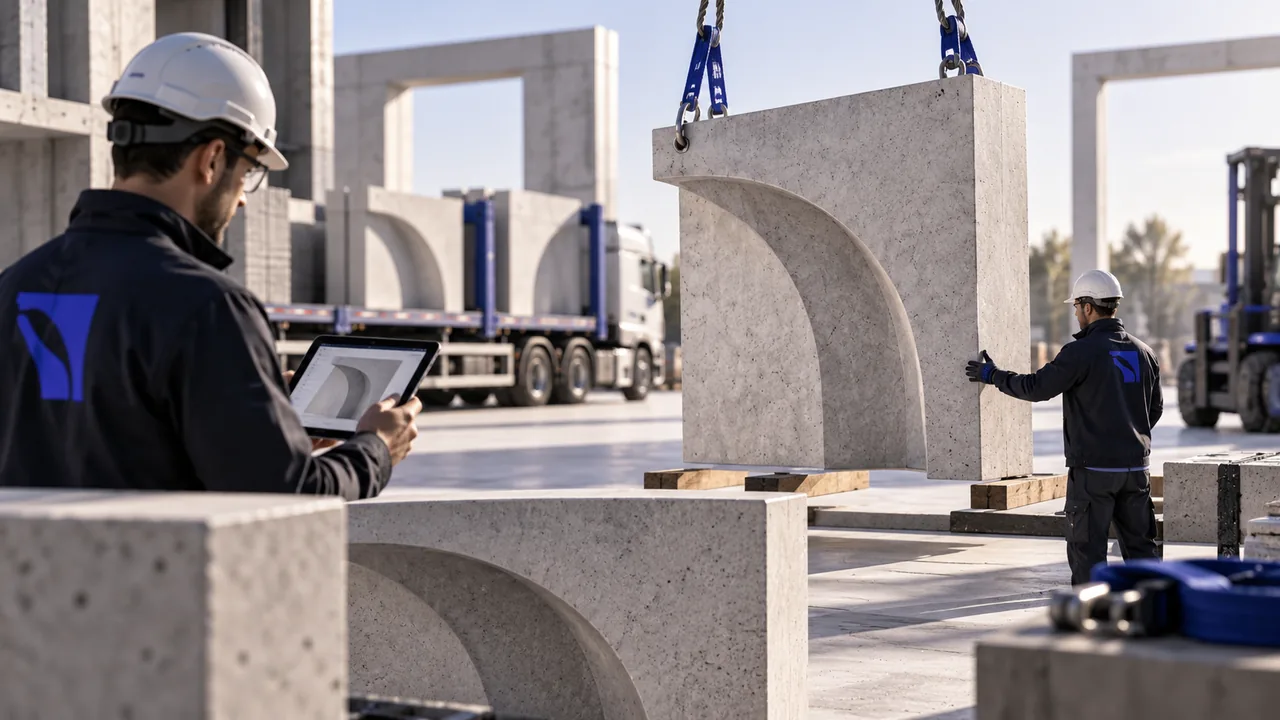 Contrôle et livraison d’un élément béton